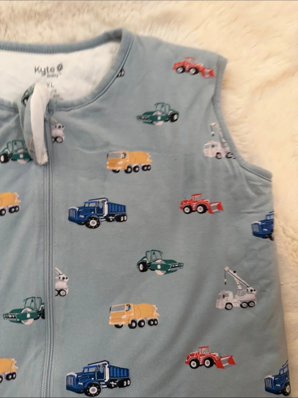 Kyte BABY Light Blue Truck-Print Sleep Sack